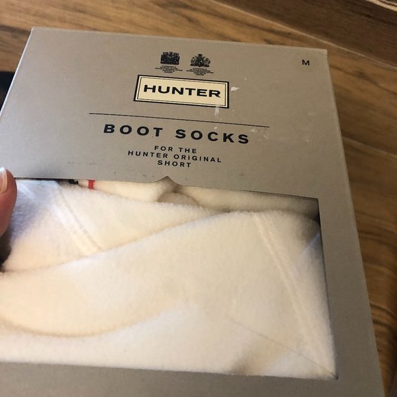 NWT Hunter Original Short Cable Knit Hunter white color - Picture 1 of 6